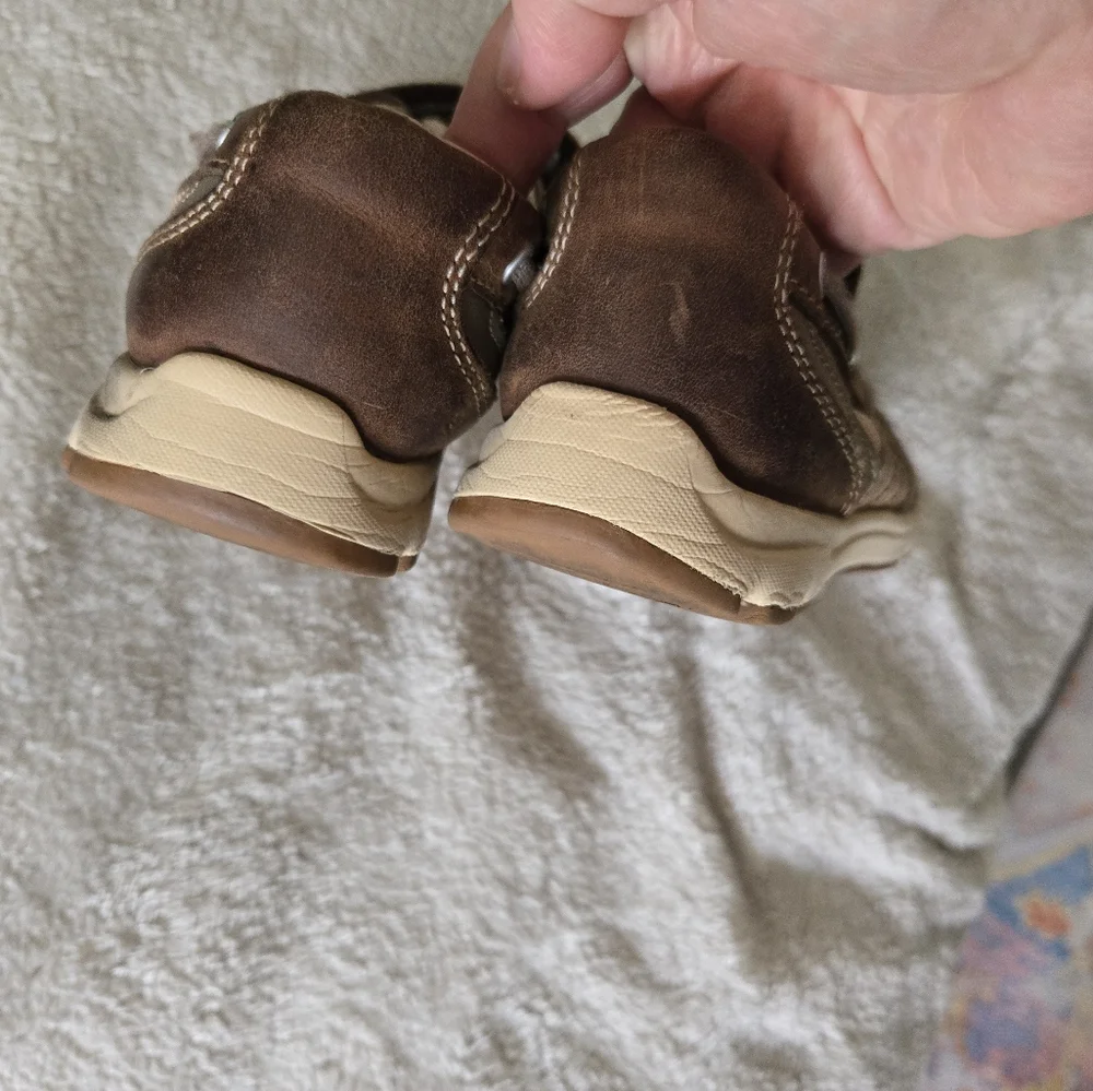 Clarks Boys Brown Leather Loafers 13